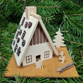 Räucherhaus Bastelset mit Hänsel und Gretel aus Holz