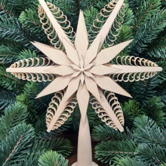 Christbaumspitze Mittelstern natur Ø 20 cm