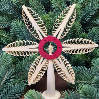 Christbaumspitze roter Mittelkranz Ø 20 cm