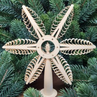 Christbaumspitze natur mit Mittelbaum Ø 20 cm