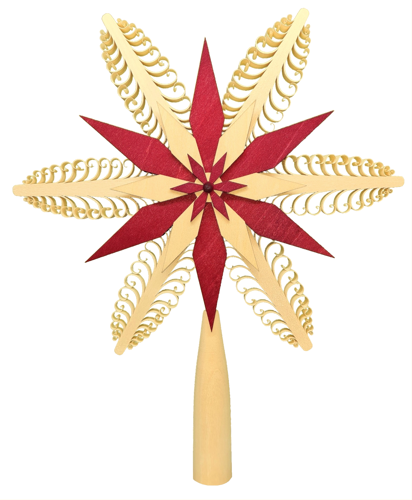Christbaumspitzen aus Holz